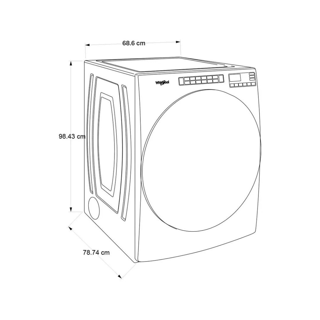 Secadora Eléctrica Blanca de 23Kg 220V Whirlpool
