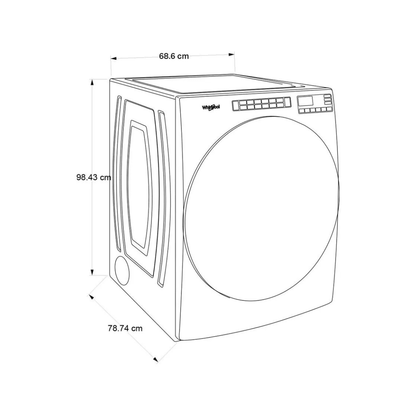 Secadora Eléctrica Blanca de 23Kg 220V Whirlpool