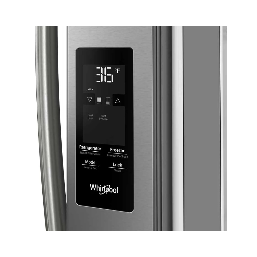 Nevera Side by Side de Acero French Door de 31" 861L Whirlpool