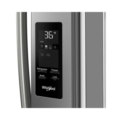 Nevera Side by Side de Acero French Door de 31" 861L Whirlpool