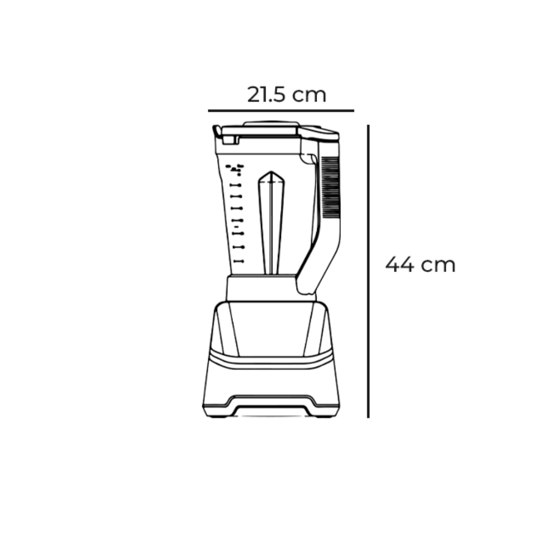 Licuadora Táctil de 1500W y 2L Blendor Touch Vetrux