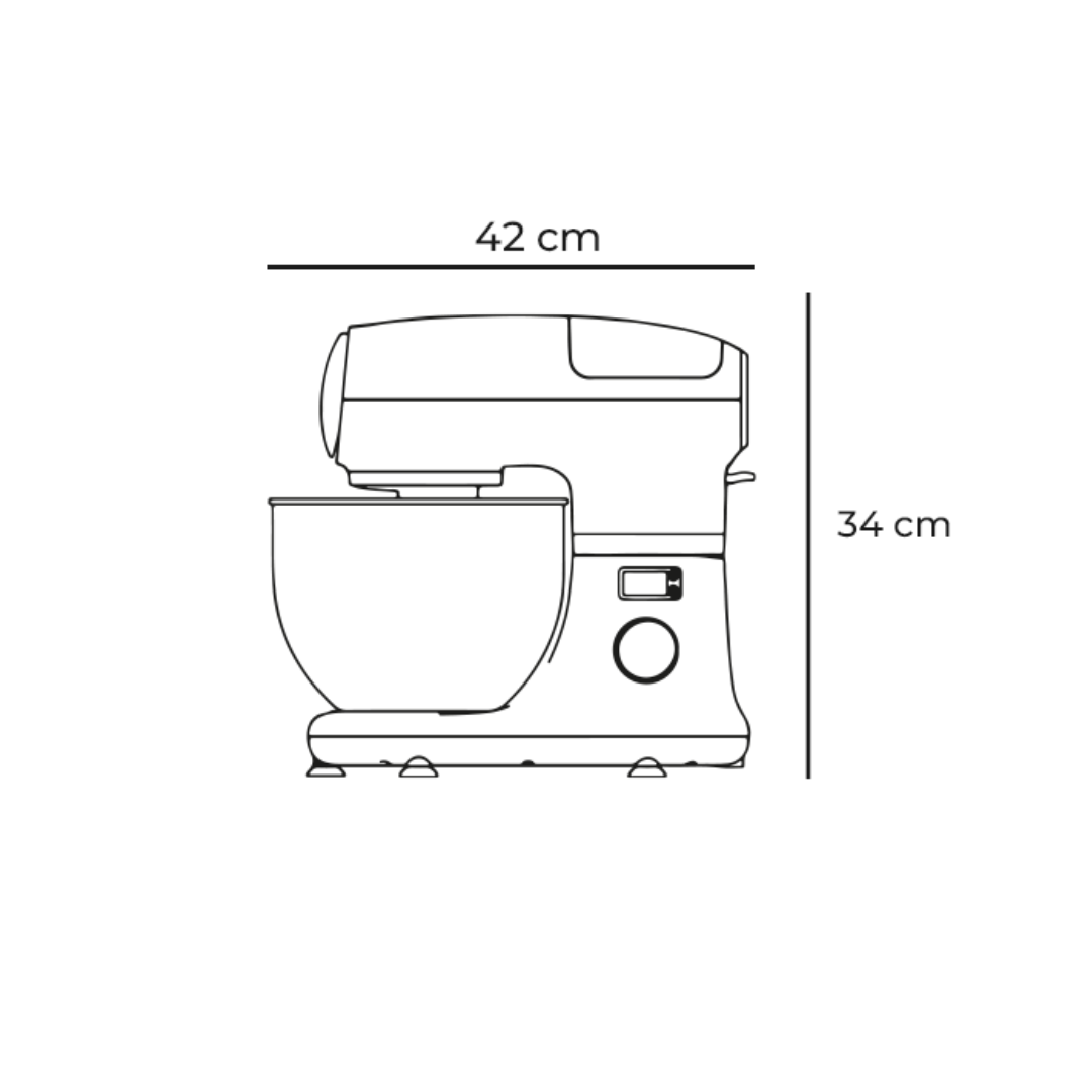 Batidora de 800-1000W y 5.5L Mixor Pro Vetrux