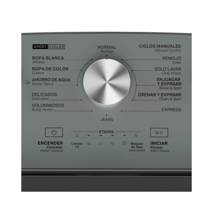 Lavadora Automática Blanca con Agitador 2 en 1 de 22Kg Whirlpool