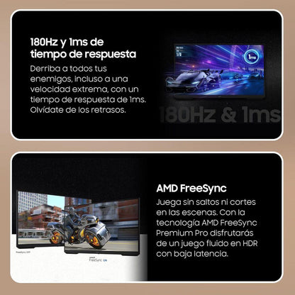 Monitor Gaming de 27" FHD con 180Hz 1920X1080 Samsung