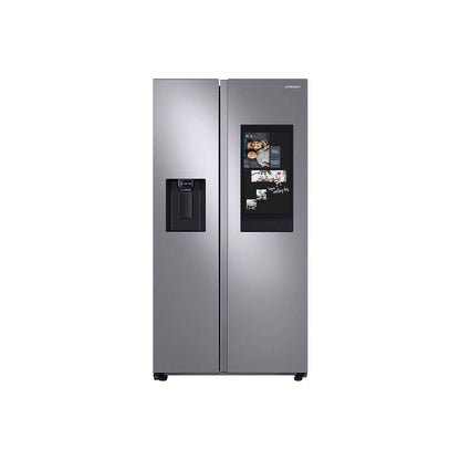 Nevera Side by Side de Acero con Dispensador de Agua y Pantalla 609L Samsung