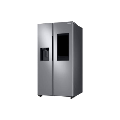 Nevera Side by Side de Acero con Dispensador de Agua y Pantalla 609L Samsung