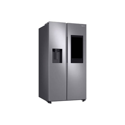 Nevera Side by Side de Acero con Dispensador de Agua y Pantalla 609L Samsung