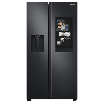 Nevera Side by Side Negra con Dispensador de Agua y Pantalla 778L Samsung
