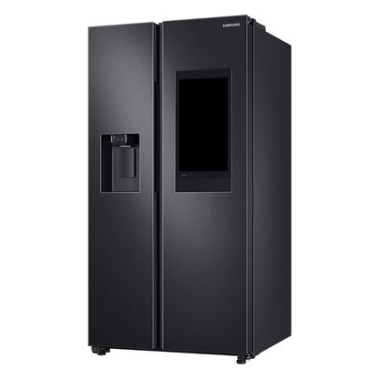 Nevera Side by Side Negra con Dispensador de Agua y Pantalla 778L Samsung