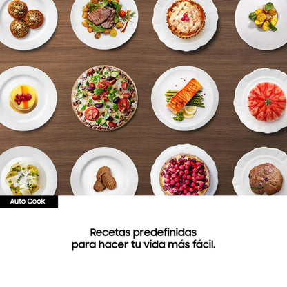 Horno Microondas Negro y Plata de 23L 750W Samsung