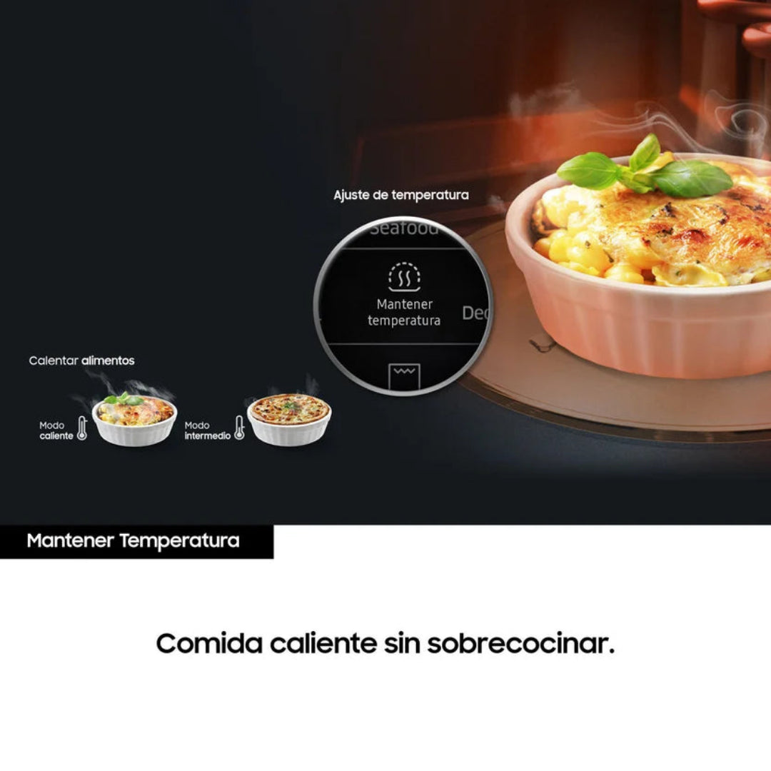 Horno Microondas Negro y Plata de 23L 750W Samsung