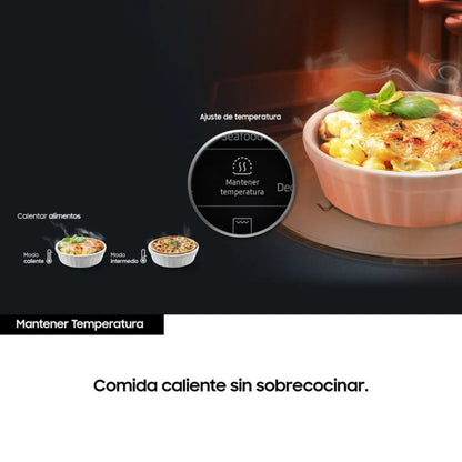 Horno Microondas Negro y Plata de 23L 750W Samsung