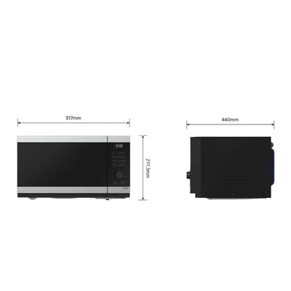 Horno Microondas Negro y Acero de 32L 1000W Samsung