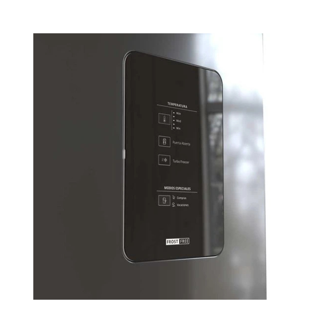 Nevera Negra con Dispensador de Agua y Panel Digital de 440 Litros Whirlpool