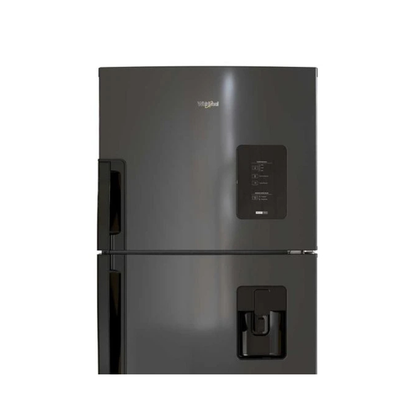 Nevera Negra con Dispensador de Agua y Panel Digital de 440 Litros Whirlpool
