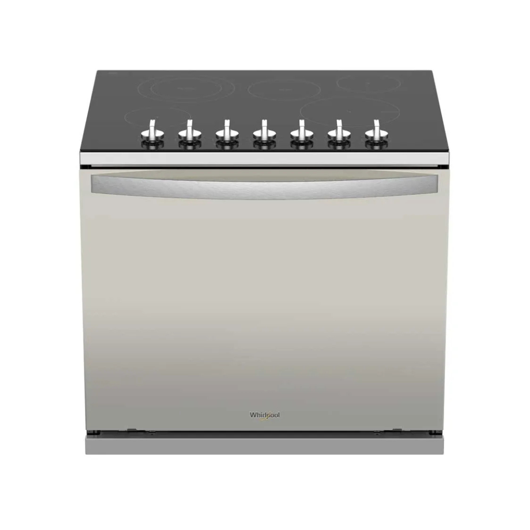 Cocina Eléctrica Plateada Empotrable de Vitrocerámica Schott Ceran 30" Whirlpool