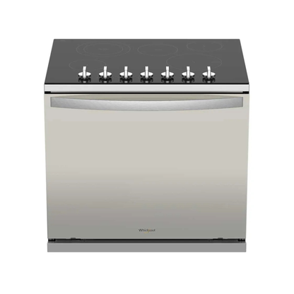 Cocina Eléctrica Plateada Empotrable de Vitrocerámica Schott Ceran 30" Whirlpool