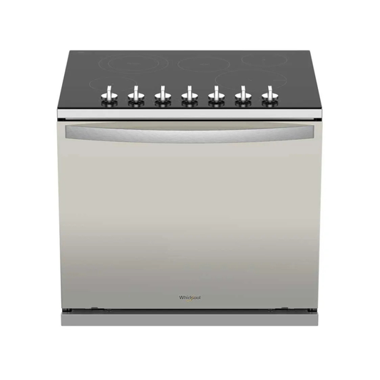 Cocina Eléctrica Plateada Empotrable de Vitrocerámica Schott Ceran 30" Whirlpool