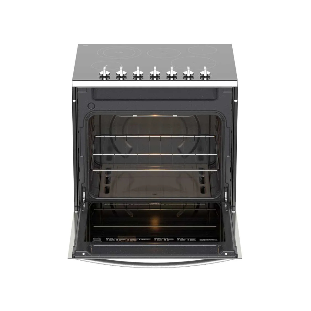 Cocina Eléctrica Plateada Empotrable de Vitrocerámica Schott Ceran 30" Whirlpool