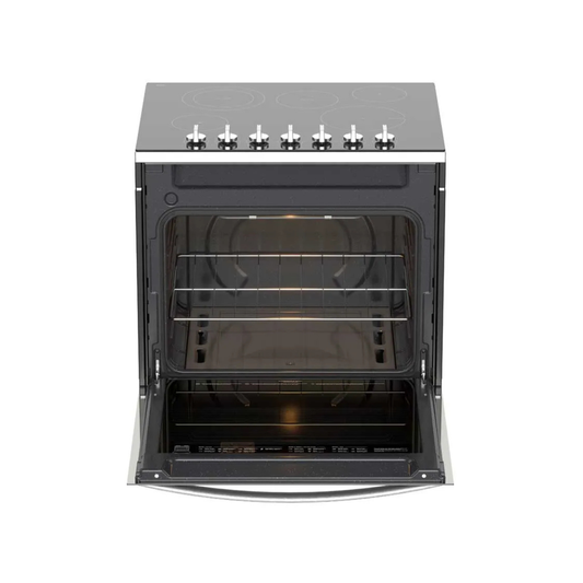 Cocina Eléctrica Plateada Empotrable de Vitrocerámica Schott Ceran 30" Whirlpool