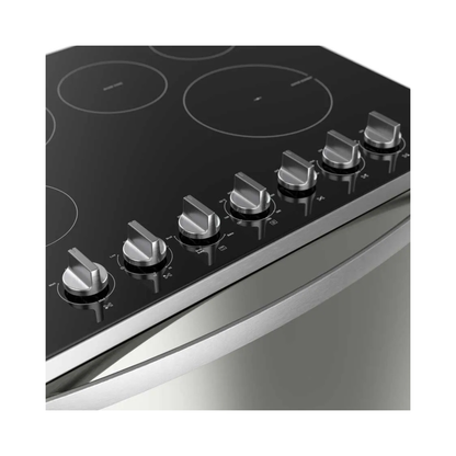 Cocina Eléctrica Plateada Empotrable de Vitrocerámica Schott Ceran 30" Whirlpool