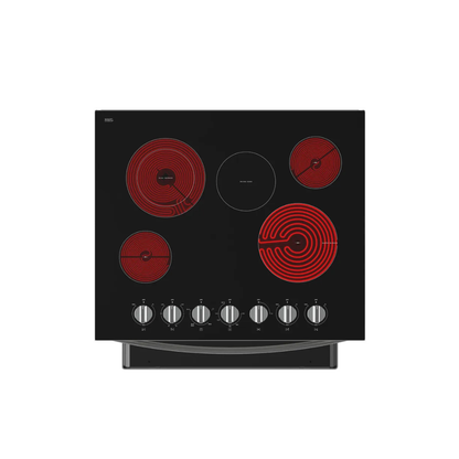 Cocina Eléctrica Plateada Empotrable de Vitrocerámica Schott Ceran 30" Whirlpool