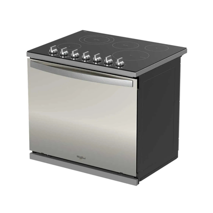 Cocina Eléctrica Plateada Empotrable de Vitrocerámica Schott Ceran 30" Whirlpool