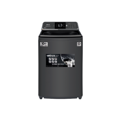 Lavadora Automatica Gris de 22Kg Gyro 22 Pro Vetrux