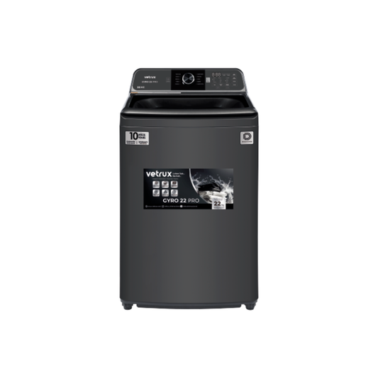 Lavadora Automatica Gris de 22Kg Gyro 22 Pro Vetrux
