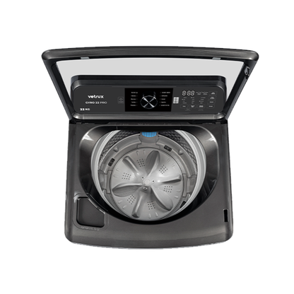 Lavadora Automatica Gris de 22Kg Gyro 22 Pro Vetrux