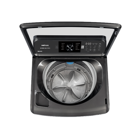 Lavadora Automatica Gris de 22Kg Gyro 22 Pro Vetrux