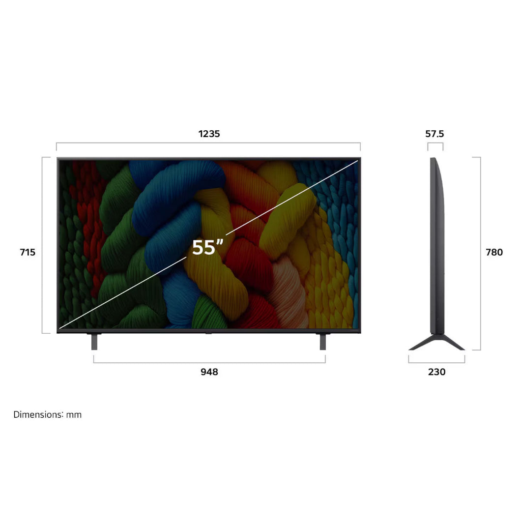 Televisor con webOS 25 NanoCell 4K AI 55" LG