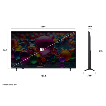 Televisor con webOS 25 4K UHD AI 65" LG