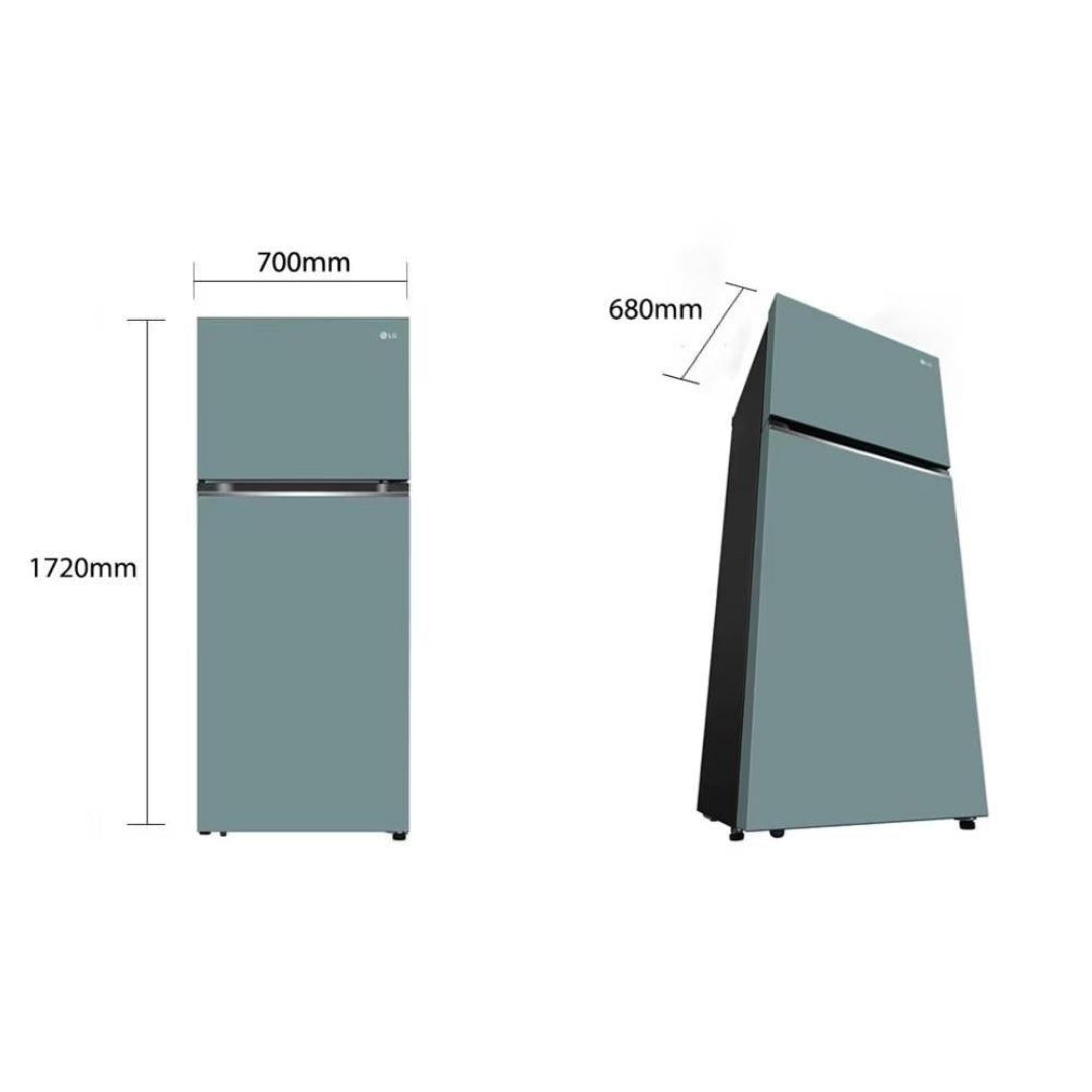 Nevera de Puerta Menta (Clay Mint) de 375 Litros LG