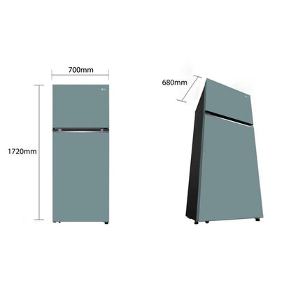 Nevera de Puerta Menta (Clay Mint) de 375 Litros LG