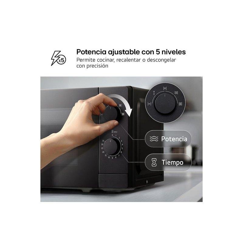 Horno Microondas Negro de 20L LG