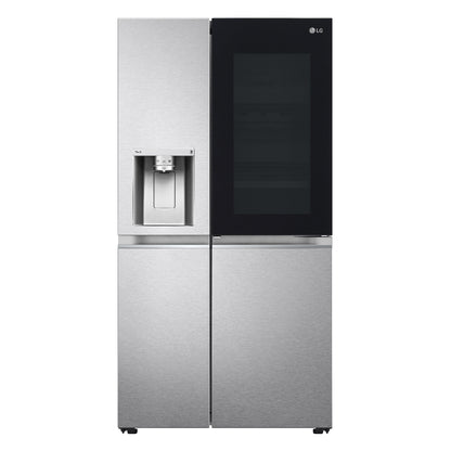 Nevera Side by Side de Acero InstaView con Dispensador de Agua de 598 Litros LG