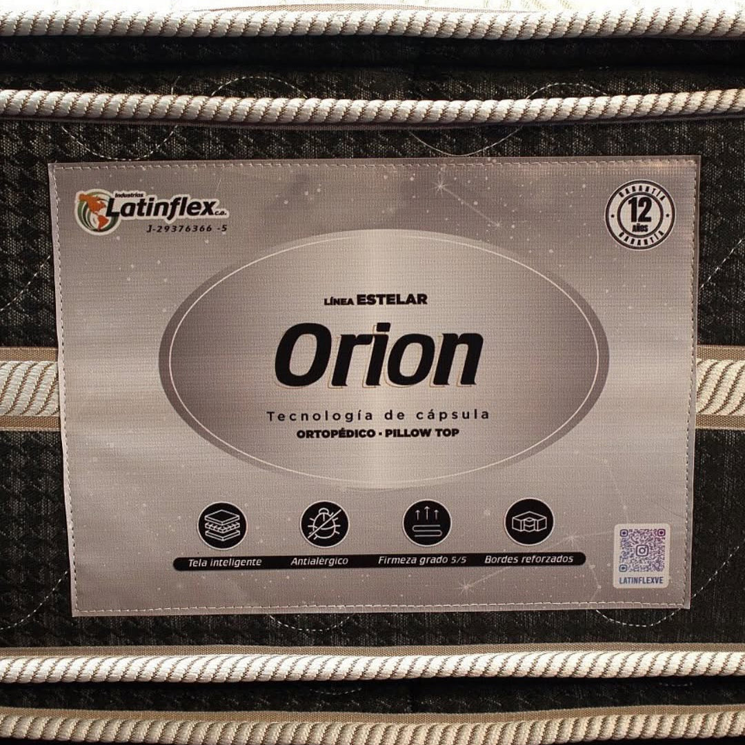 Colchón Ortopédico Doble Pillow Orion LATINFLEX