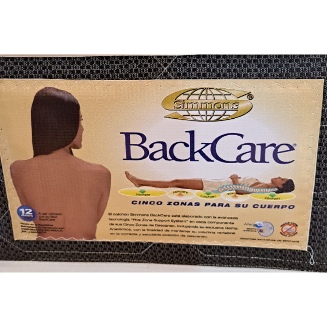 Colchón Ortopédico Ergonómico Pillow Top Backcare SIMMONS