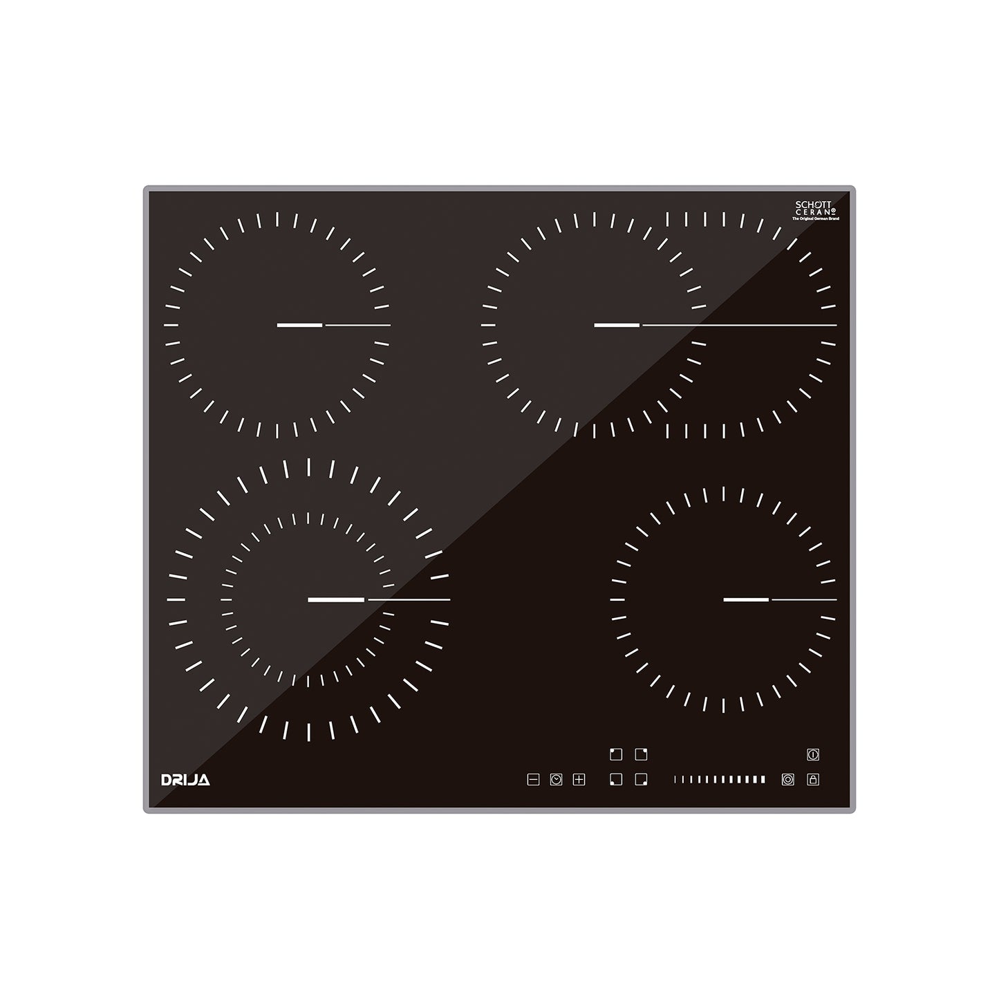 Tope de Cocina Vitrocerámica 60 cm 220V Berlin 60 Drija