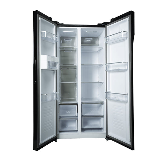 Nevera Side by Side Negra Espejo de 435 Litros Black Drija