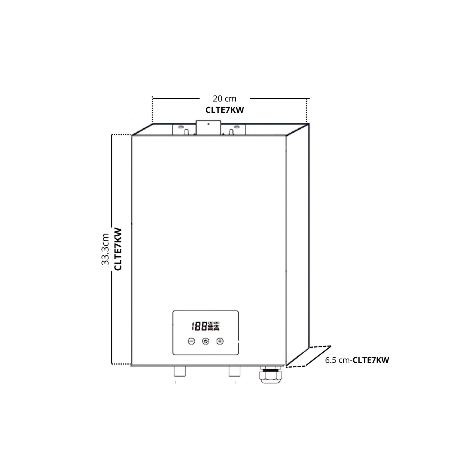 Calentador de Agua 10.5L/Min 220V CLTE7KW Drija