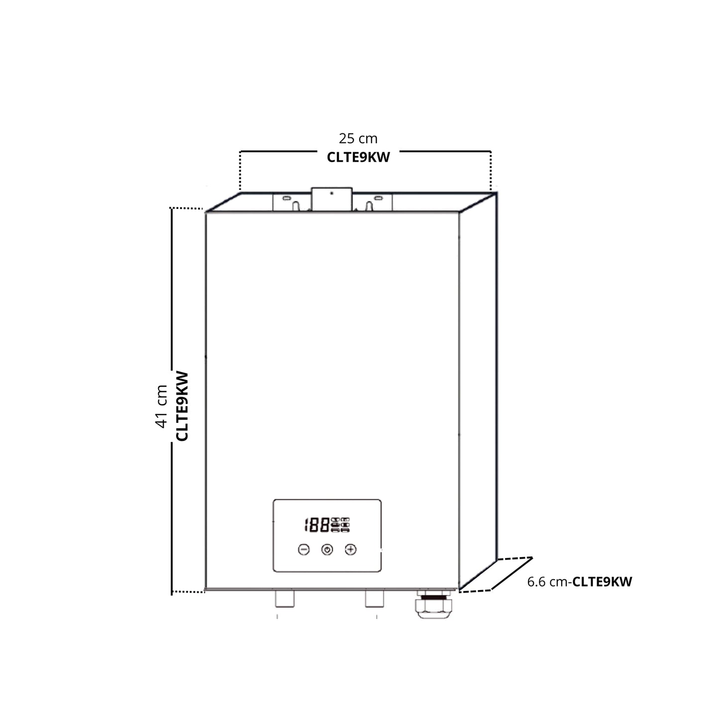 Calentador de Agua 13.5L/Min 220V CLTE9KW Drija