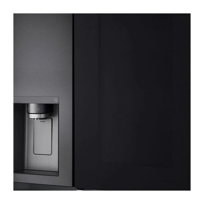 Nevera Side by Side de Acero Negro Mate InstaView con Dispensador de Agua de 676 Litros LG
