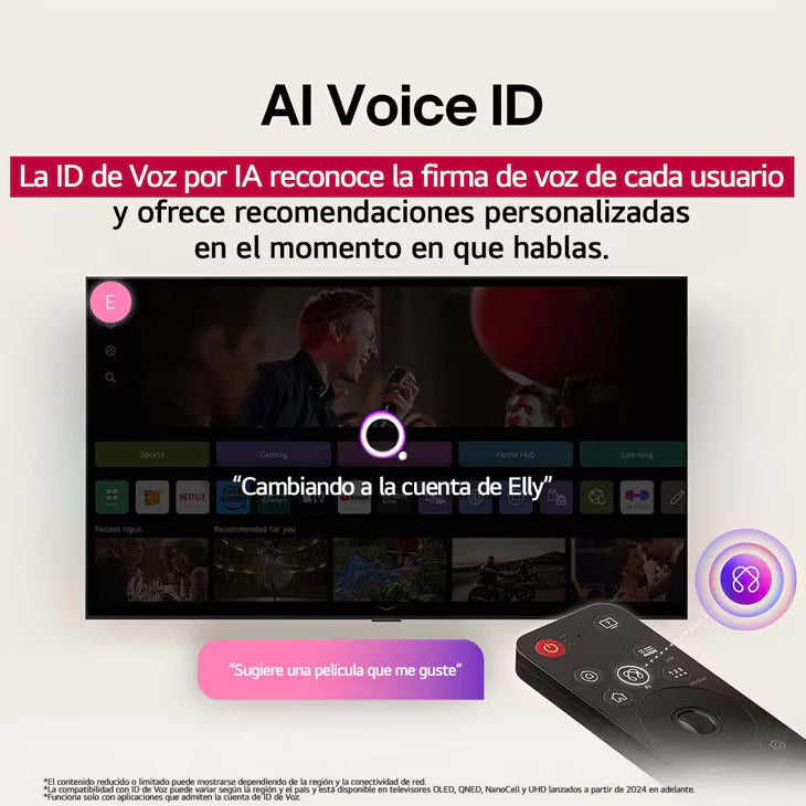 Televisor con webOS 25 NanoCell 4K AI 55" LG