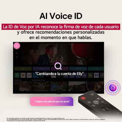 Televisor con webOS 25 NanoCell 4K AI 55" LG