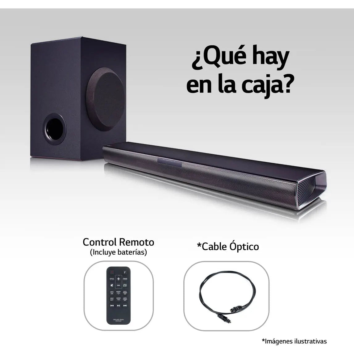 Soundbar 2.1 con Subwoofer Inalambrico 160W LG