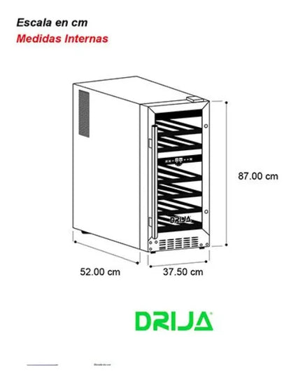 Vinera de 28 Botellas de Acero Chiaretto 28 Drija