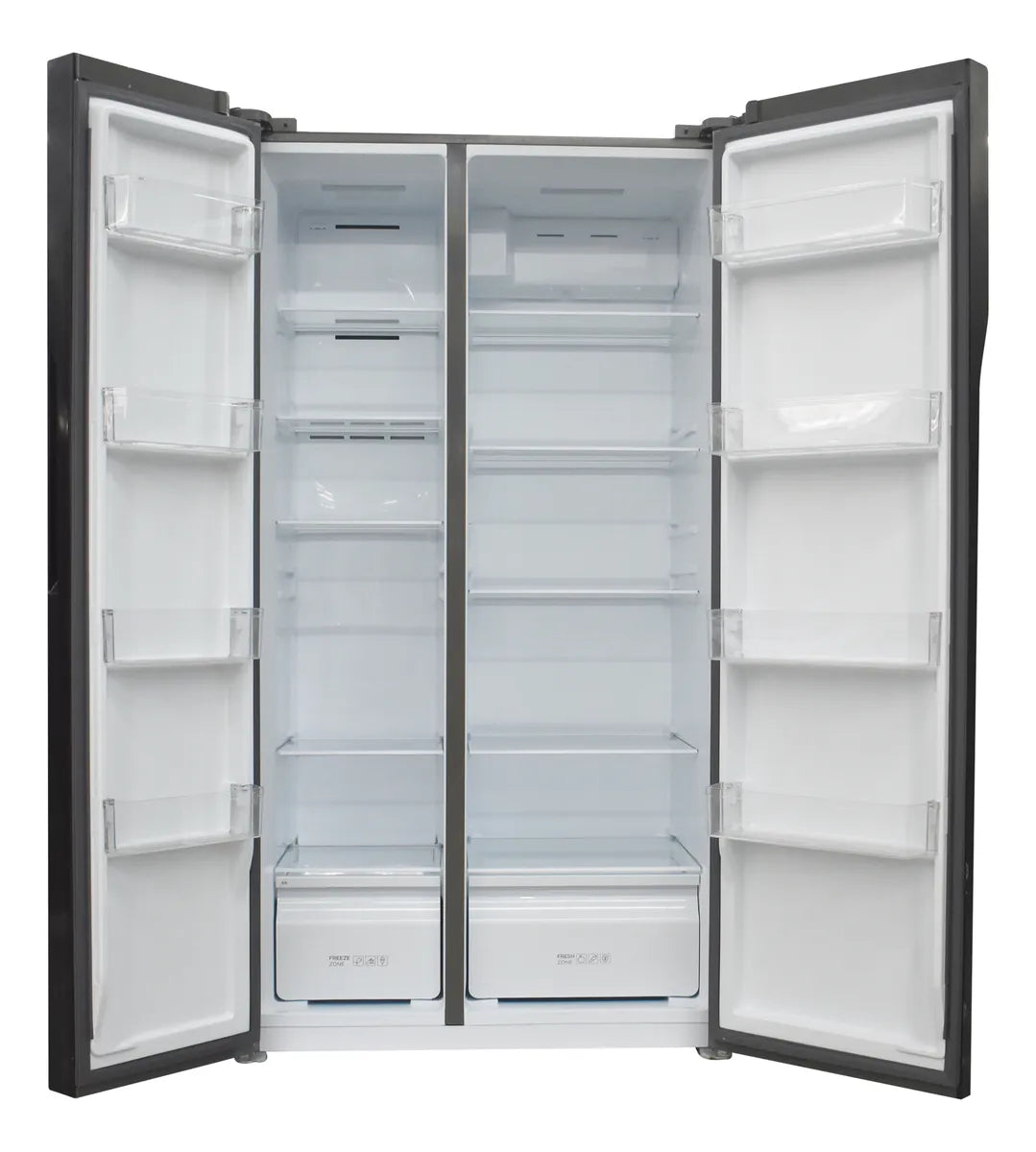 Nevera Side by Side de Vidrio Negra de 520 Litros TCL