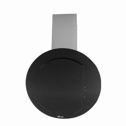 Campana de Pared Decorativa de Vidrio Negro Eclipse Drija